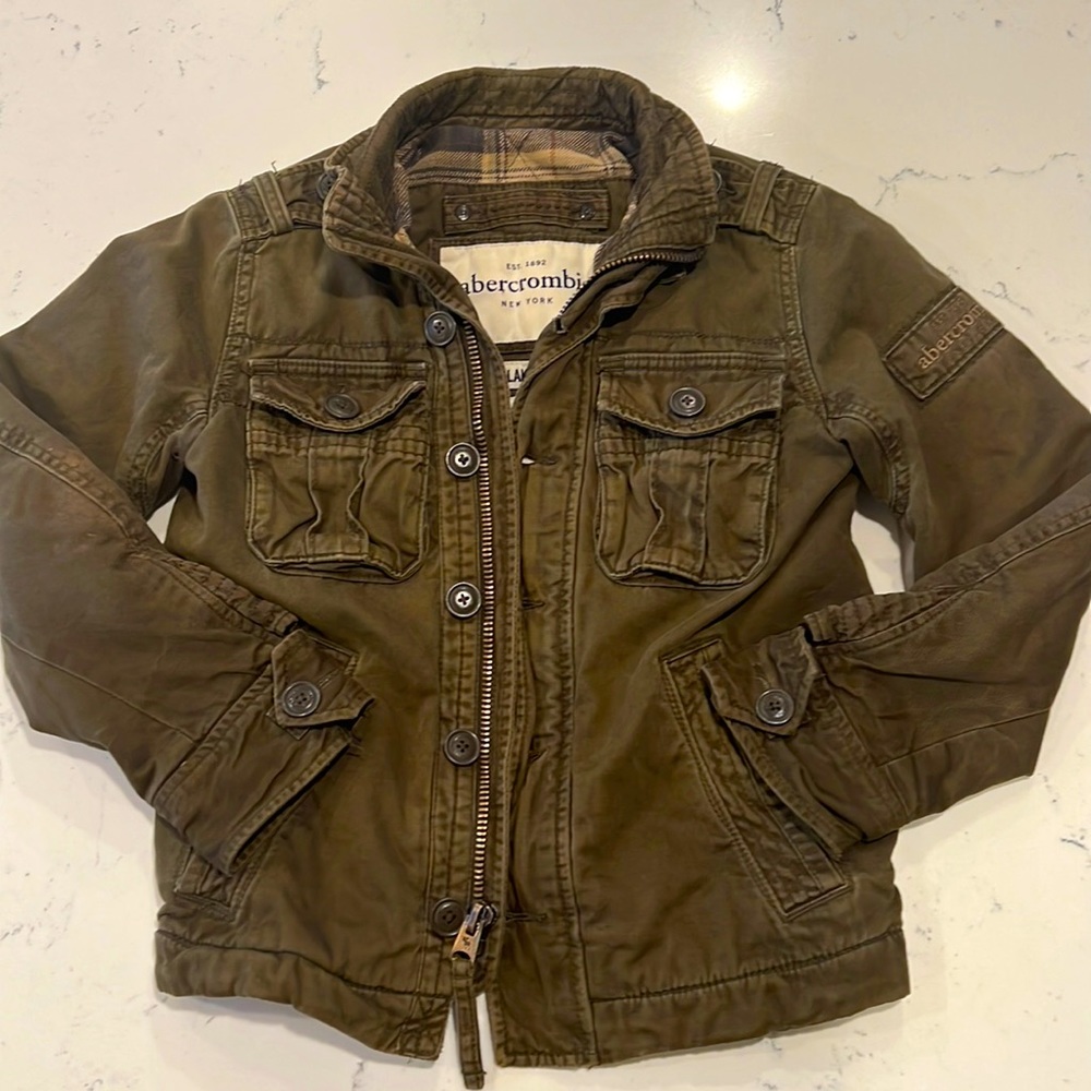 Abercrombie SMALL  elk lake jacket military